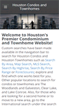 Mobile Screenshot of houstoncondosandtownhomes.com